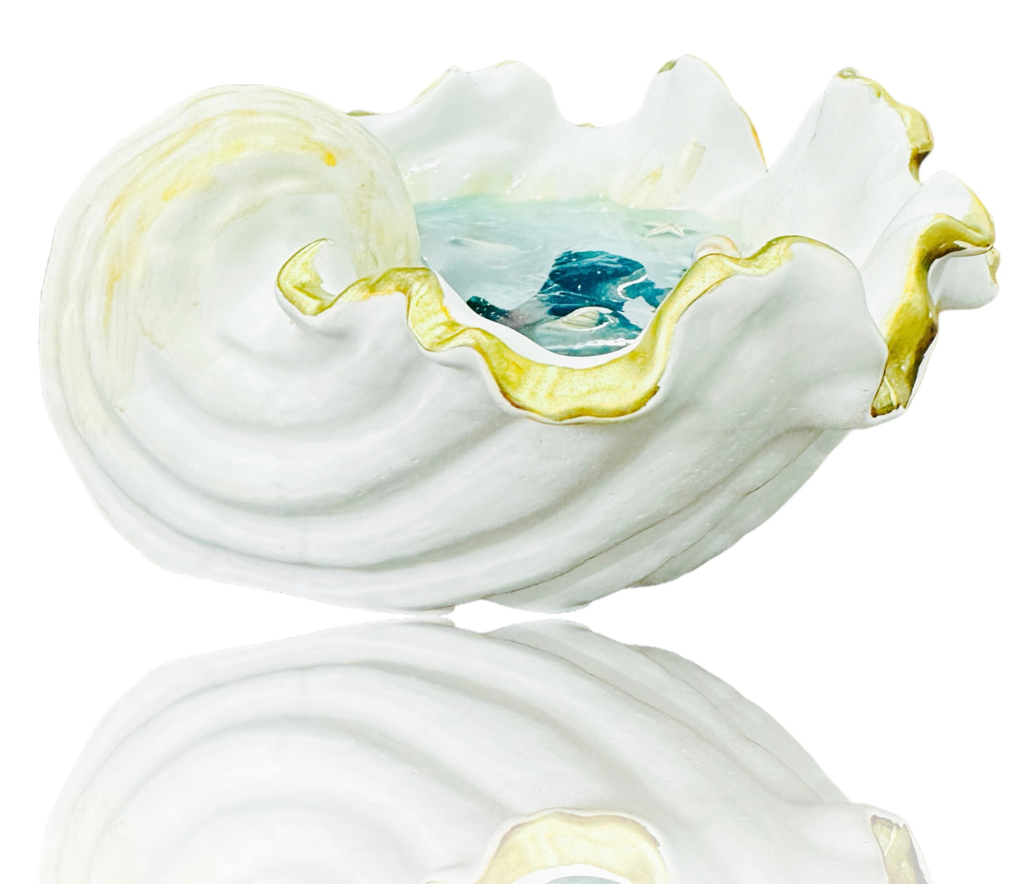 Sea Shell shaped jewelry plate