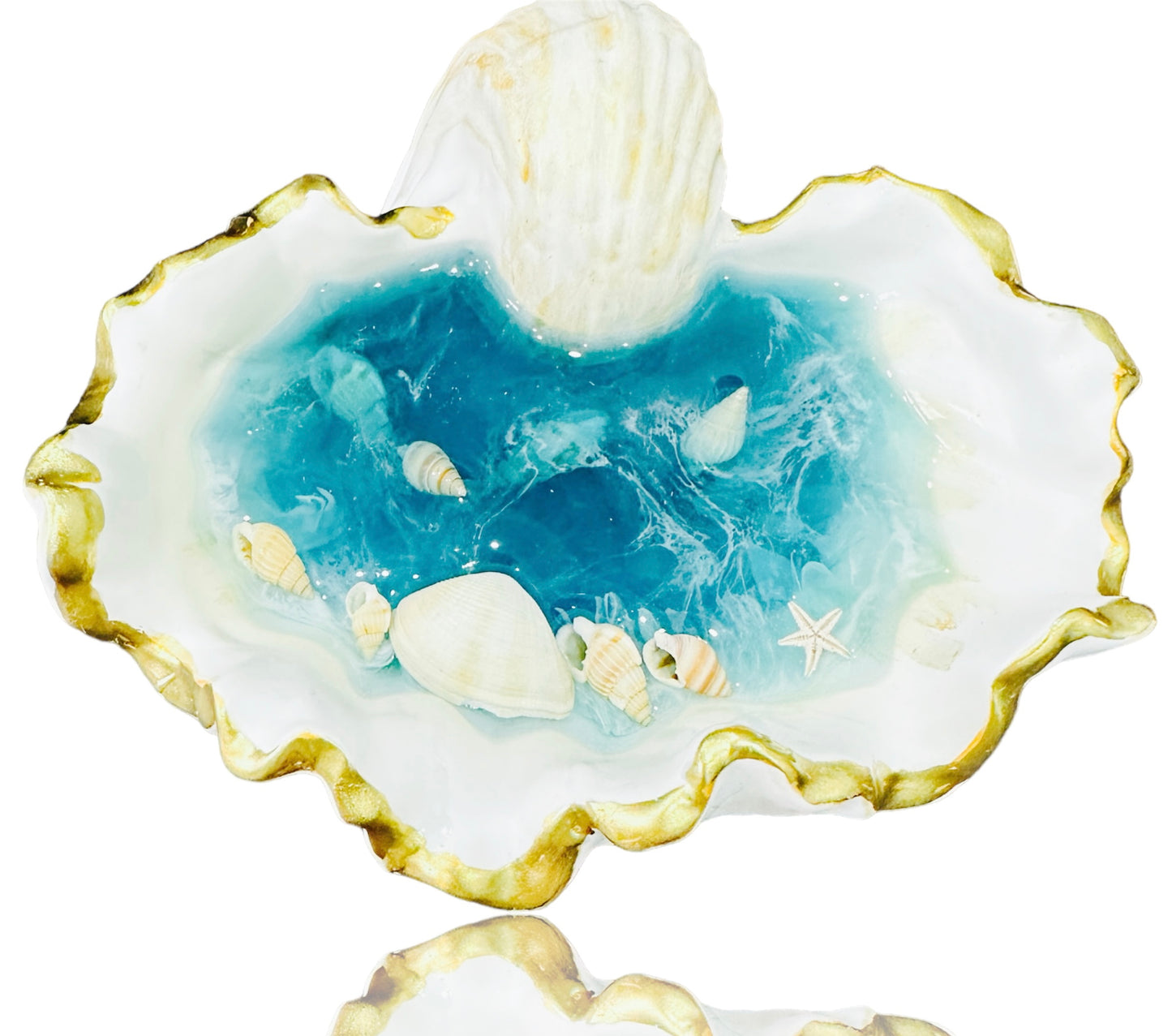Sea Shell shaped jewelry plate