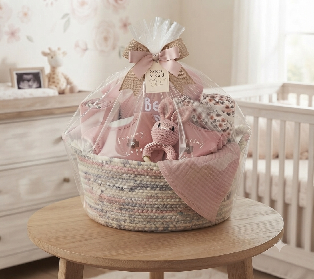 Sweet & Kind Luxury Baby Girl Gift Hamper | Newborn Gift Set