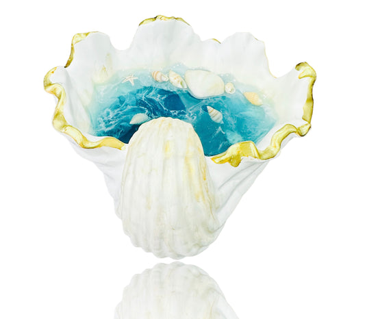 Sea Shell shaped jewelry plate