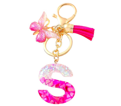 Alphabet Keychains - Pink