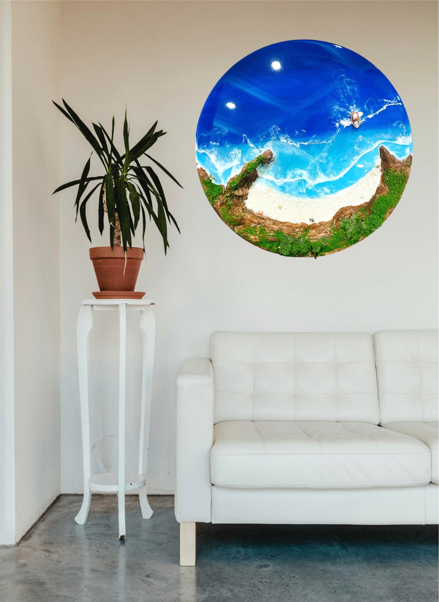 3D Ocean wall art for home decor Durdle door UK sculpture