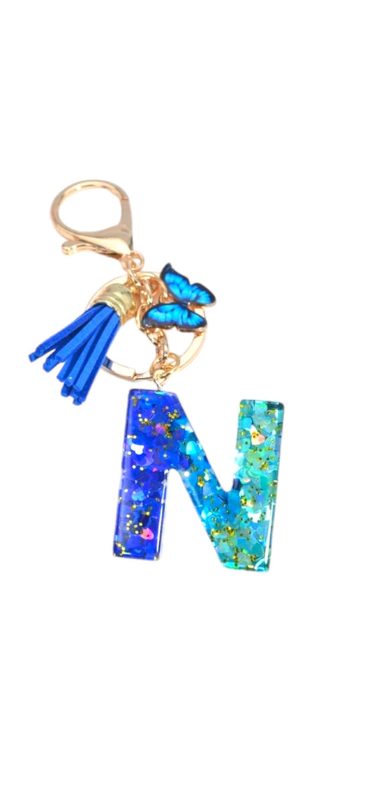 Alphabet Keychains - Blue