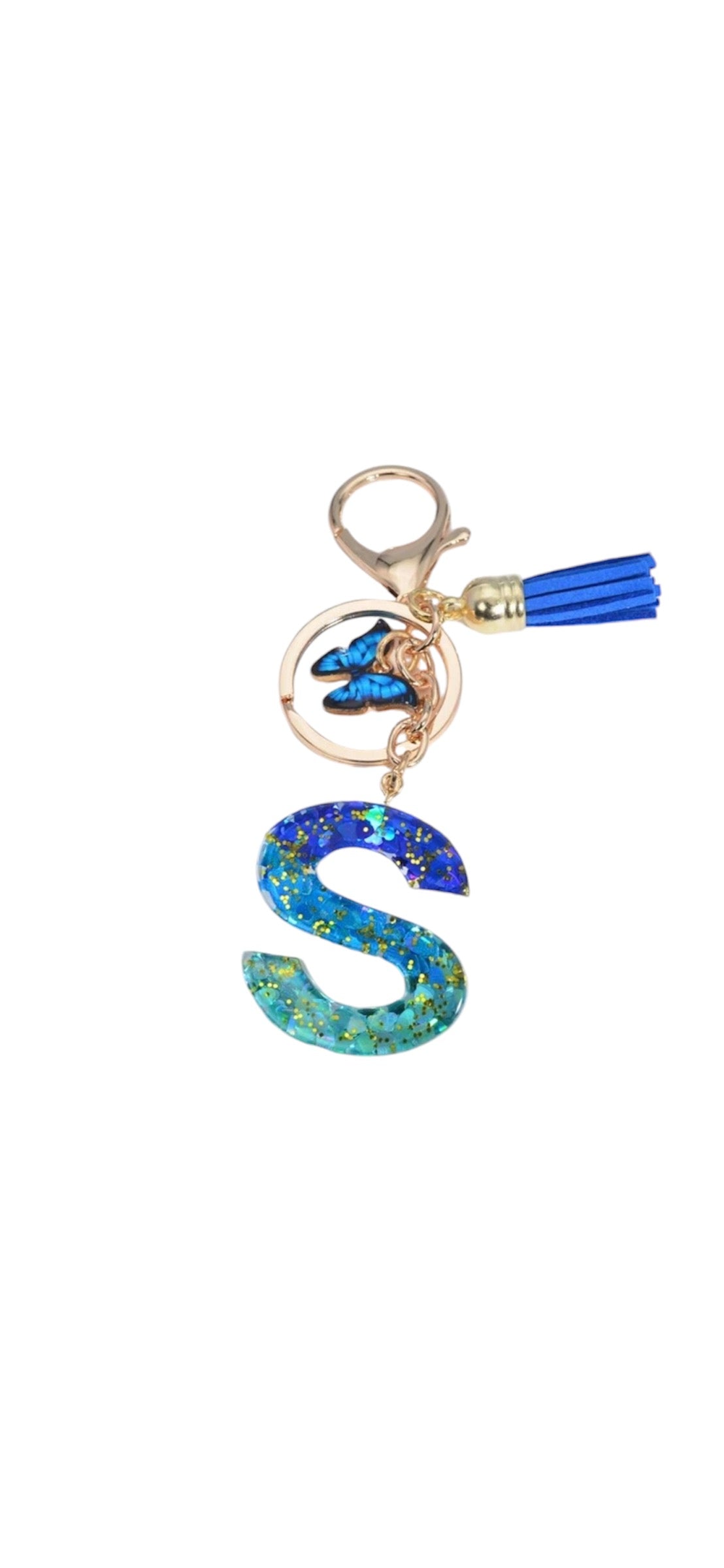 Alphabet Keychains - Blue