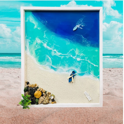 3D Ocean wall art for home decor