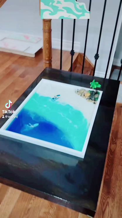 3D Ocean wall art for home decor