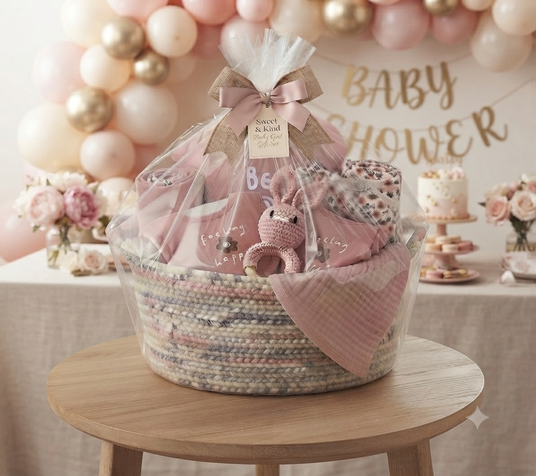 Sweet & Kind Luxury Baby Girl Gift Hamper | Newborn Gift Set