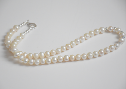 Pearl Necklace made by Swarovski Pearls.