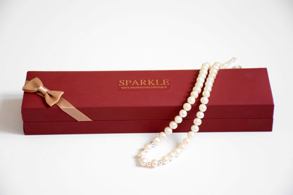 Pearl Necklace made by Swarovski Pearls.